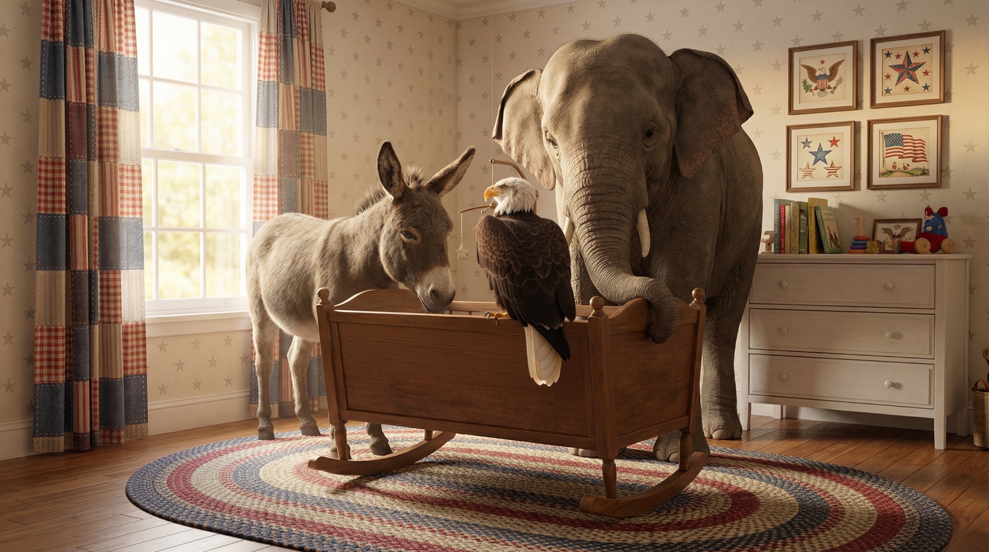 Eagle, Elephant and Donkey